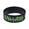 25 Pcs Falling In Reverse Silicone Rubber Wristband One Inch Wide Bracelet for Music Concert 2
