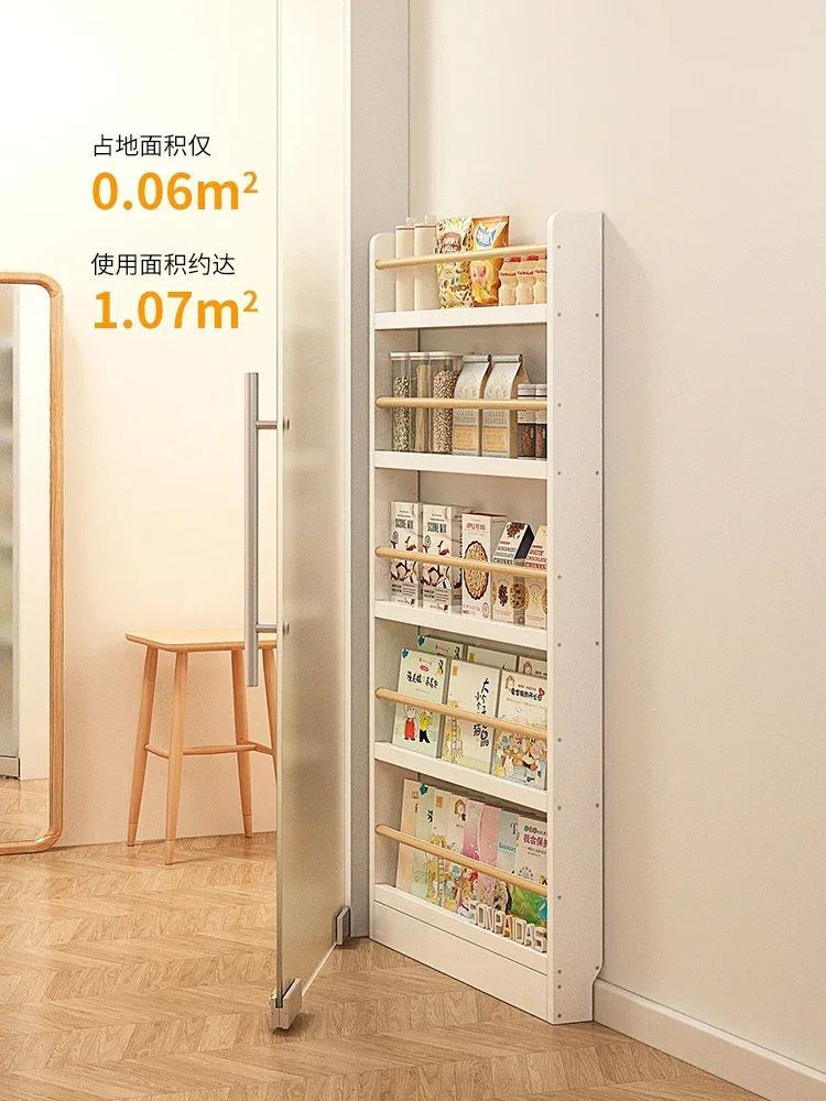 

Children's Solid Wood Bookshelf and Storage Shelf Floor-Standing Wall-Mounted Multi-Layer Reading Storage Rack Household Picture