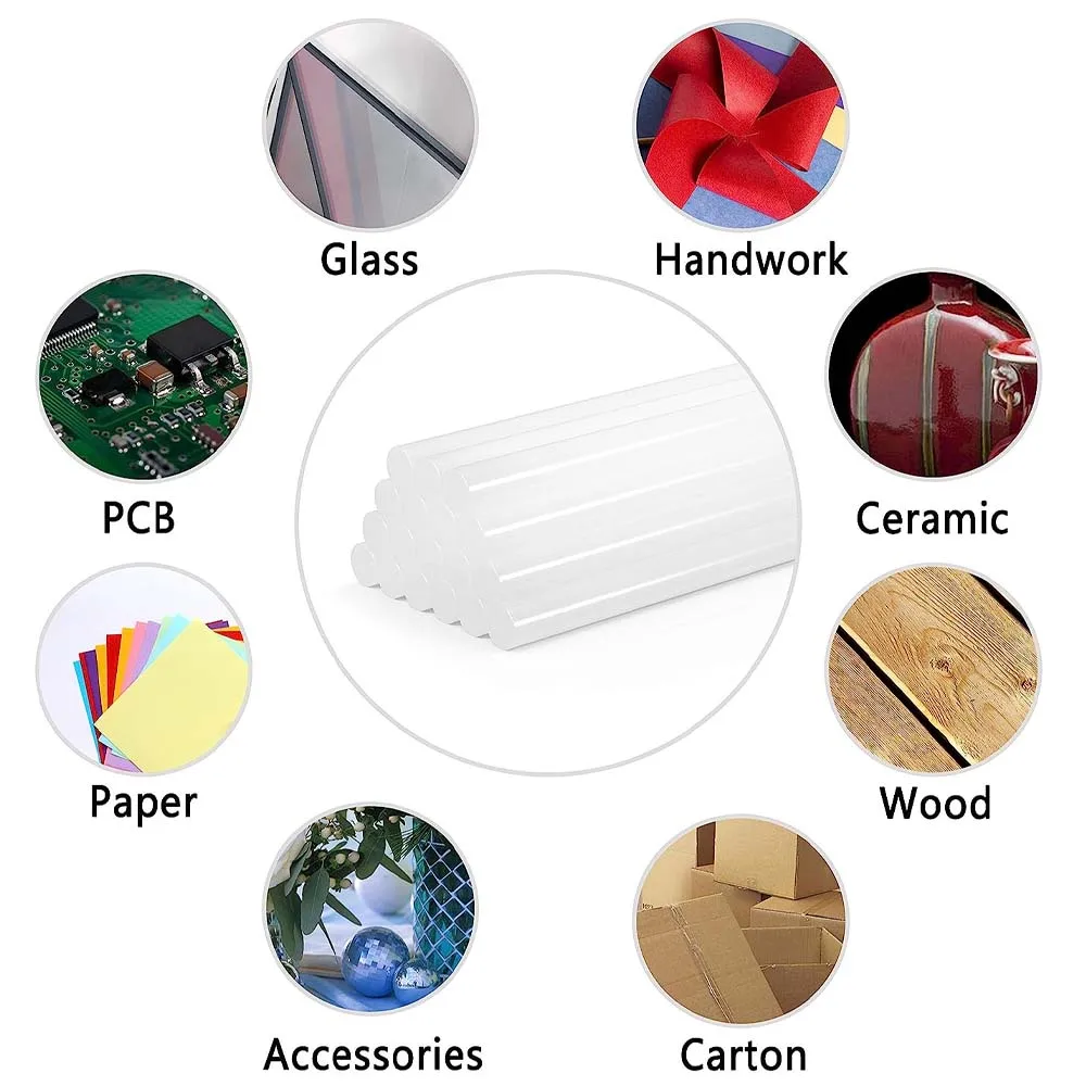 Hot Melt Glue Sticks High Temperature Resistant Hot Glue Gun Sticks Rod 7mm High-Adhesive Craft Album DIY Repair Tool 5/20/50Pcs hot melt glue sticks