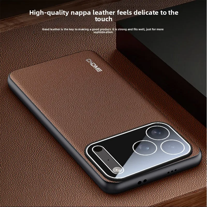 Luxury Silicone Leather Phone Case with Shockproof Camera Protection