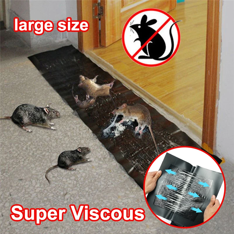 Super Strong Sticky Mouse Board 120x28cm Large Size Mouse Trap Glue Rat  Board Non-toxic Eco-Friendly Household Pest Killing Tool