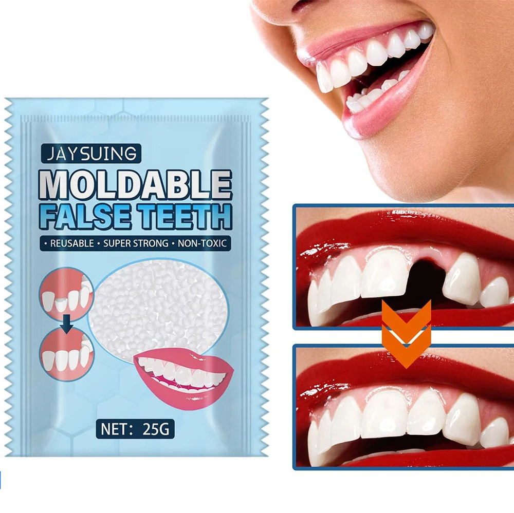 Moldable False Teeth FalsTemporary Tooth Repair Restoration Teeth Gaps Missing Broken Tooth
