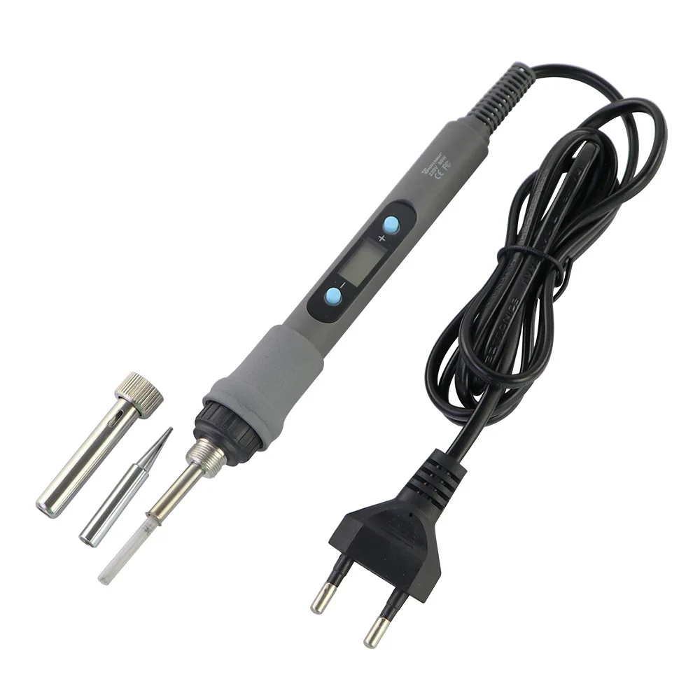 80W Digital Display Adjustable Temperature Electric Soldering Iron 110V / 220V Solder Welding Tools Bag Multimeter Kit