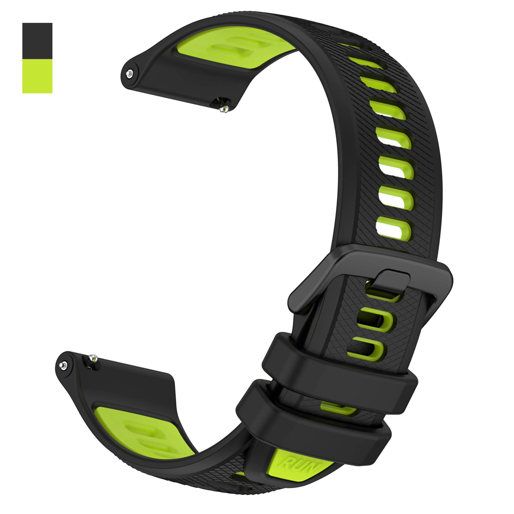 Enhanced Sports Silicone Strap for SUUNTO Watches - Versatile 20mm/22mm Watch Band Replacement