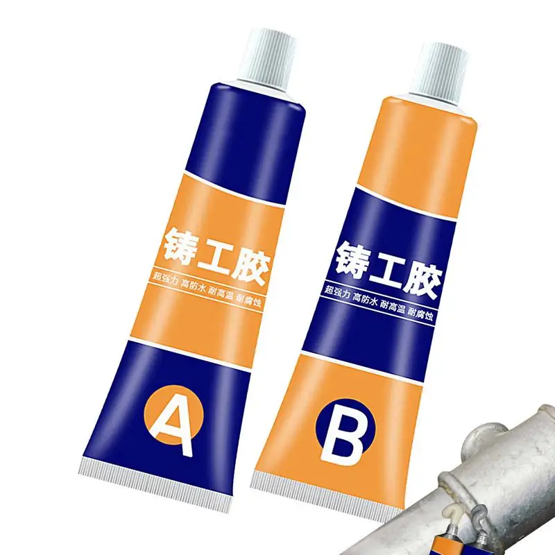 

Metal Glue Heavy Duty Waterproof Metal Repair Paste AB Casting Metal Welding Glue Glue Skillet Multifunctional Metal Repair Gel