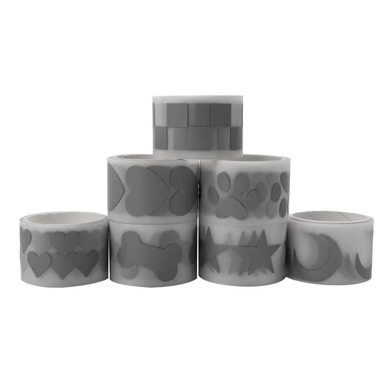 Reflective Tape Stickers for Clothing Night Cycling Hot Stamping Foil Heat Transfer Vinyl Film Reflective Tape