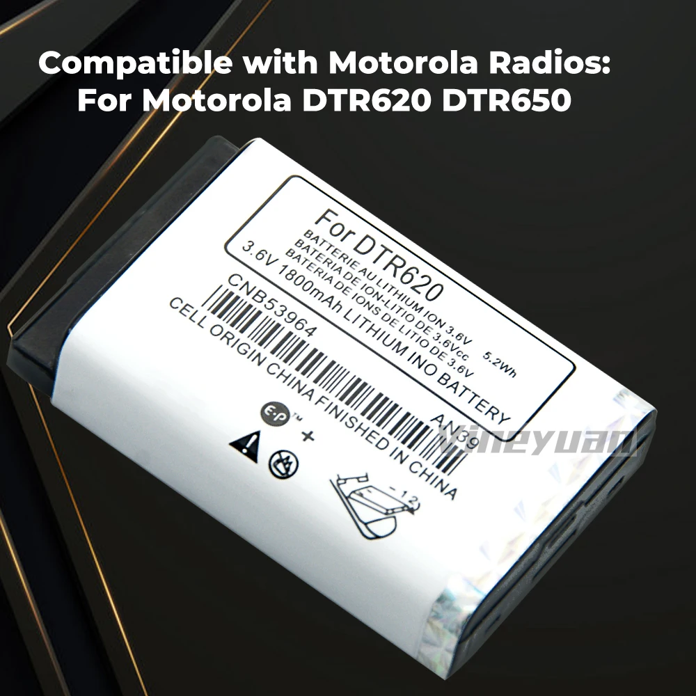 Bateria para Motorola Dtr620 Dtr 620 Dtr650 Dtr 650 Rádios Bateria de Íon de Lítio Recarregável 3.6v 1800mah Cnb53964 Dtr620 - Image 5