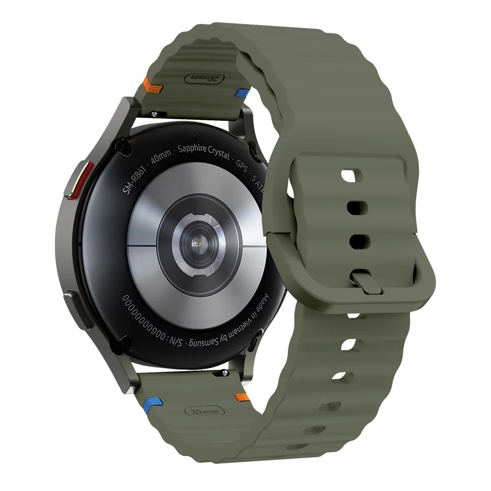 Silicone Wave Bracelet Strap - 20mm & 22mm