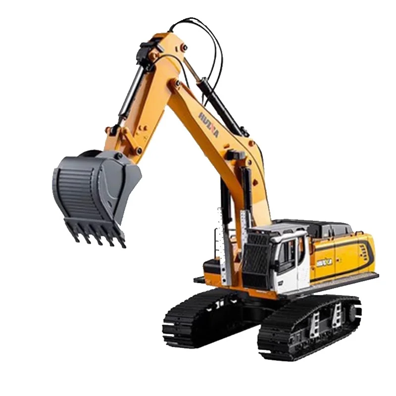 HN599 full alloy hydraulic remote control excavator toy screw simulation engineering vehicle boy toy 5