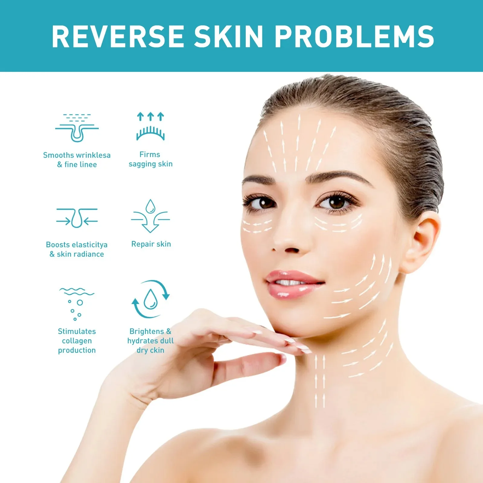 Nicotinamide Anti Wrinkle Serum Collagen Lifting Firming Fine Lines Repair Face Essence Smooth Facial Skin Care Anti-Aging Serum 5