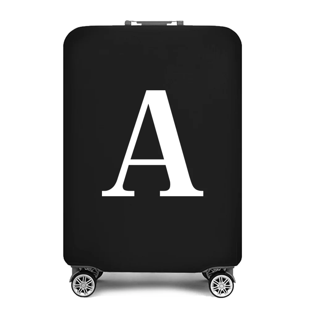 Luggage Cover Protective Covers Apply 18-28 Inch Suitcase Travel Accessories Bag 26 White Letter PrintedElastic Dust Case Cover - 5