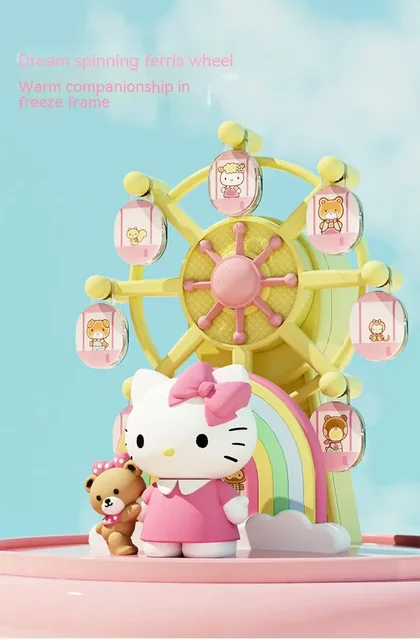 オルゴール Hello Kitty Wooden MusicBox Ferris wheel