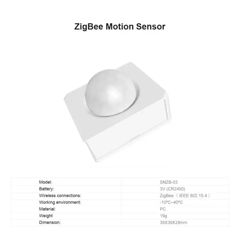 SONOFF SNZB-03 Zigbee Smart Motion Sensor Smart Home Human Detector Alert Notification Via Ewelink APP Work With SONOFF ZBBridge images - 6