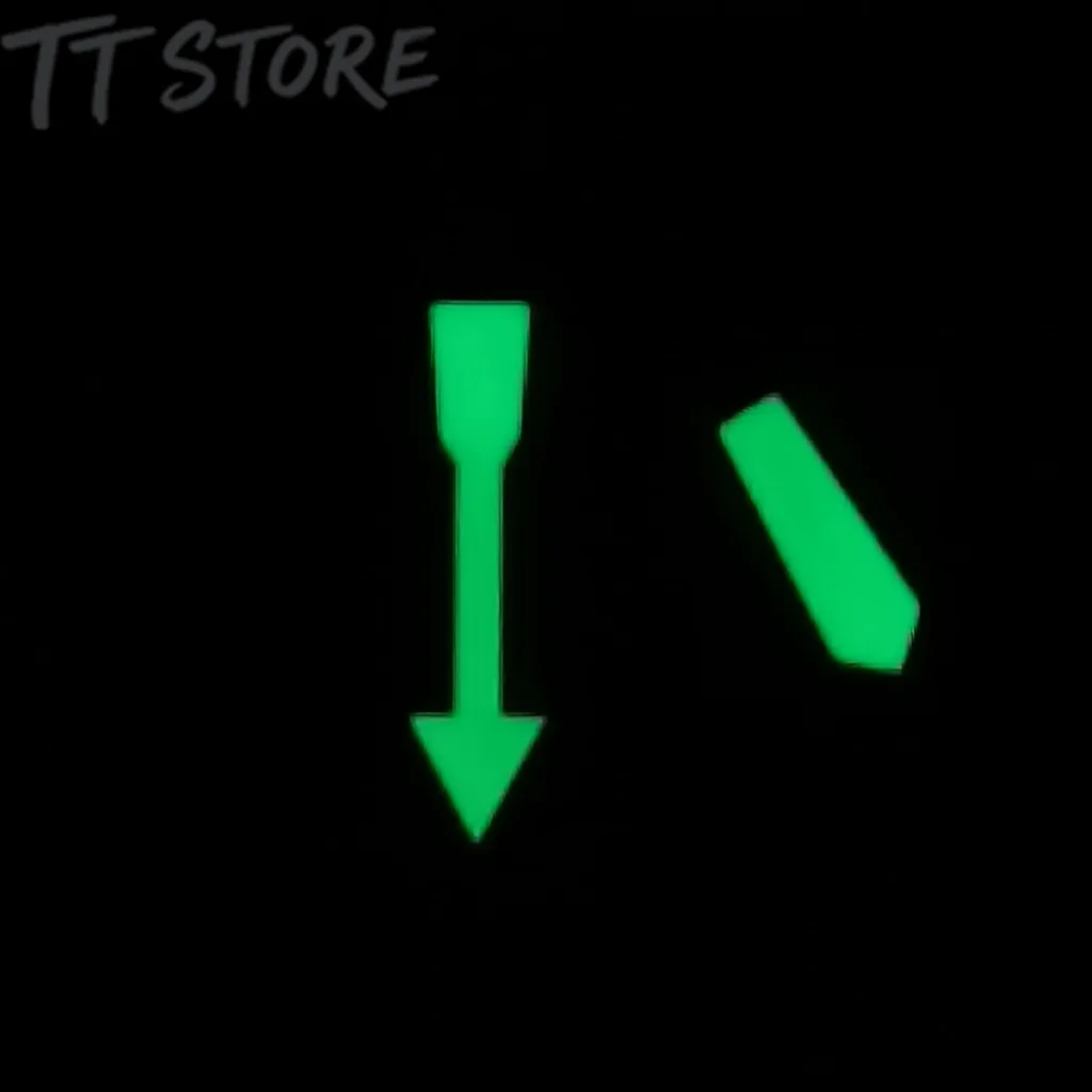 Green Luminous Shark Watch Hands