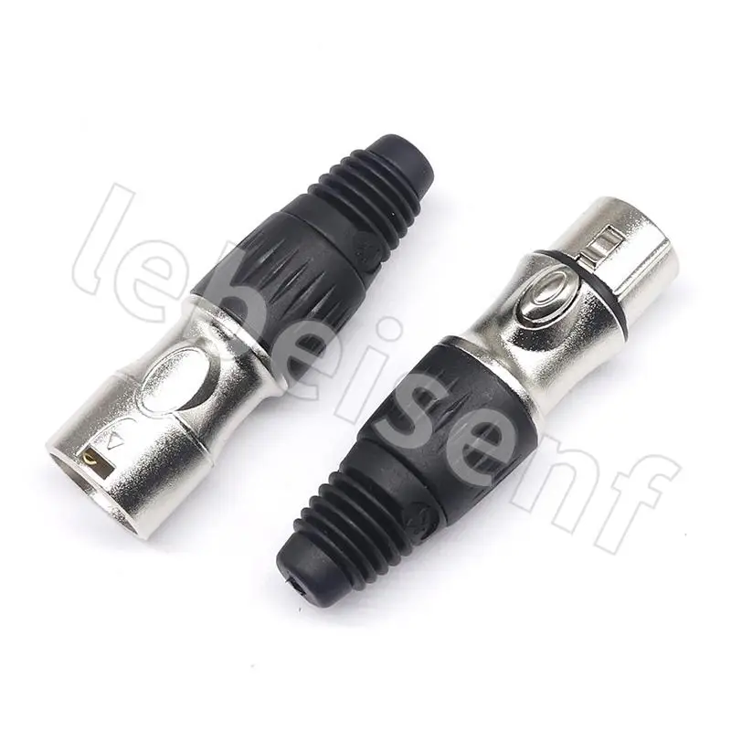 femea microfone conector canhao terminal de cabo 04