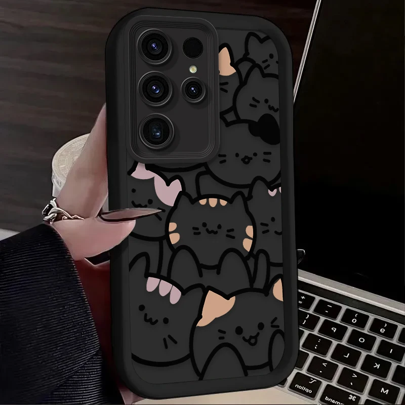 Cute Cat Cartoon Silicone Phone Case