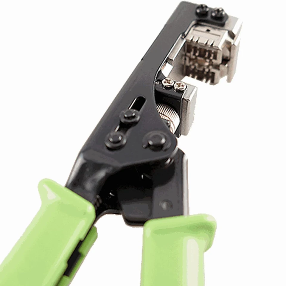 E-outstanding Mini Wire Stripper 3PCS Portable Crimping Tool UTP STP Network Cable Cutter Impact Punch Down Tool for Keystone Jack RJ45 Ethernet