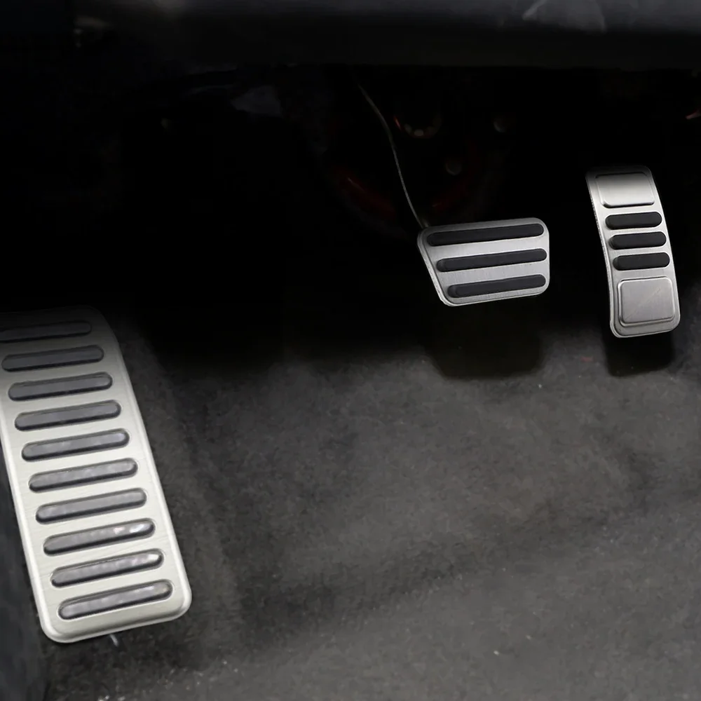Car Pedals stainless steel pedal cover car accessories For Ford Mustang 2015-Gas Brake Rest Pedal Pad Cover