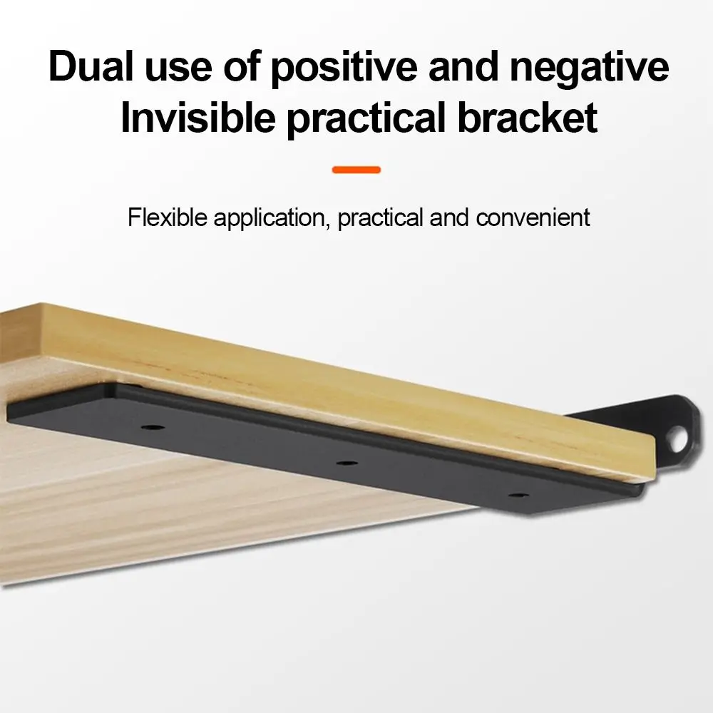 Description Picture 5 of itemConcealed Shelf Support Wall Mounted Furniture Holder Holder Hardware Right Angle Bracket Desk Shelf