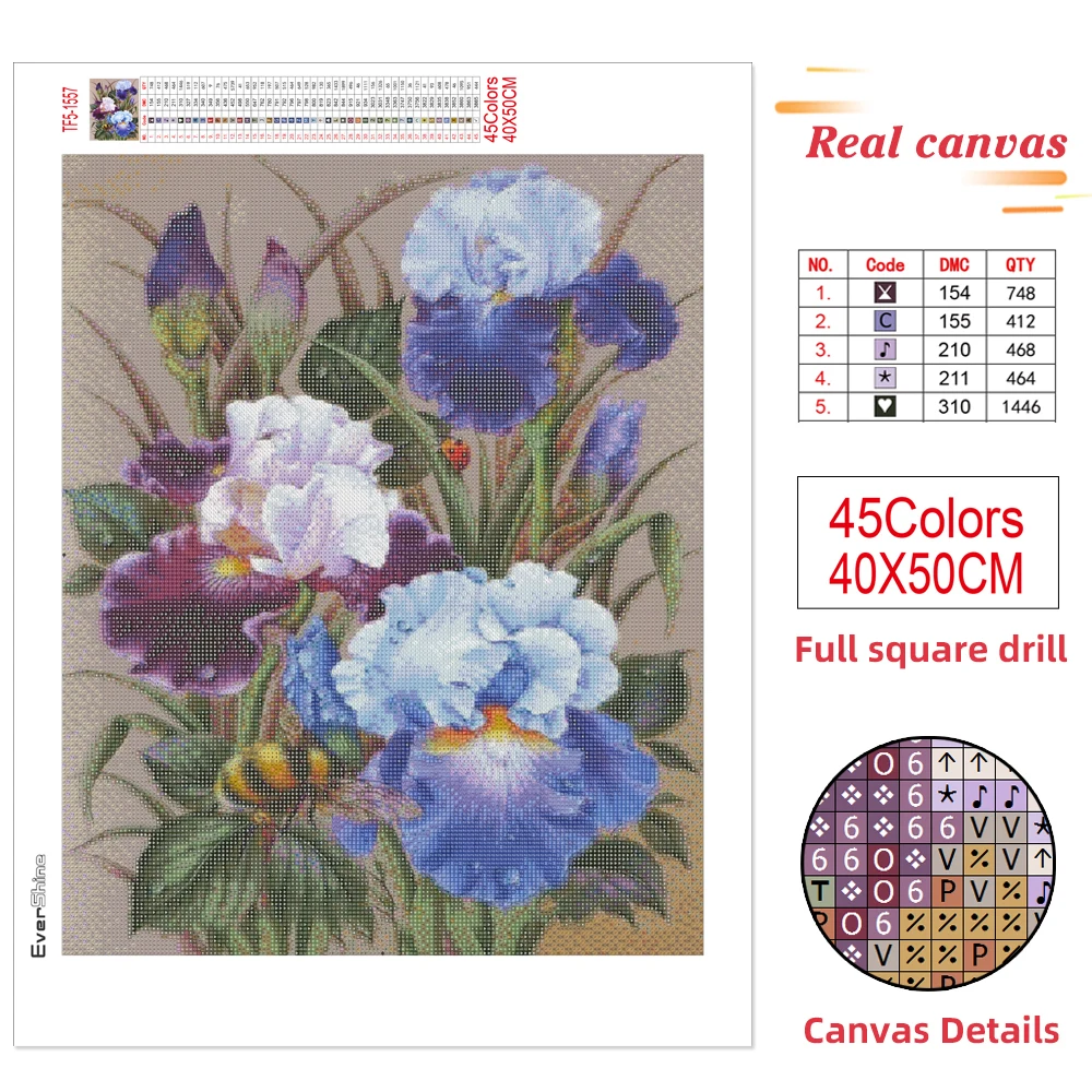 EverShine Diamond Painting New Flowers Full Square Mosaic Lily Rose Rhinestones Picture Beads Embroidery Cross Stitch Kit diamond painting,diamond painting accessories