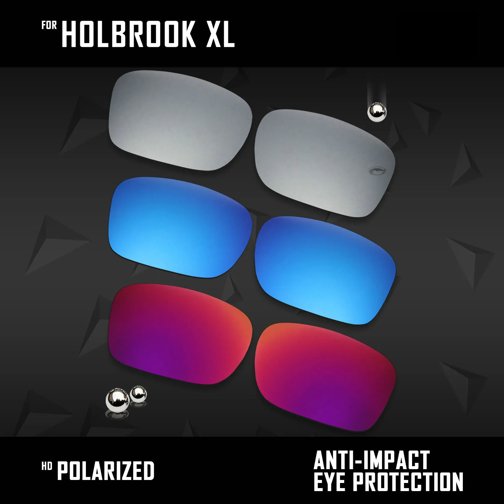 OOWLIT Polarized Replacement Lenses for Sunglasses - Assorted Colors