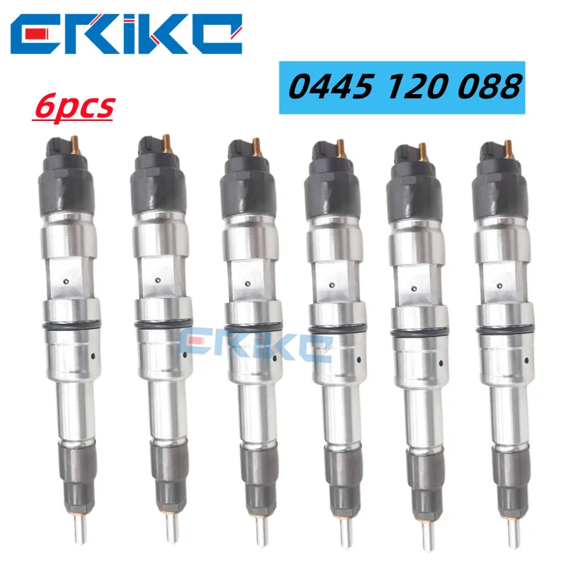 

6PCS 0445 120 088 Diesel Fuel Injector Common Rail Injector 0445120088 0 445 120 088 for Bosch Injector