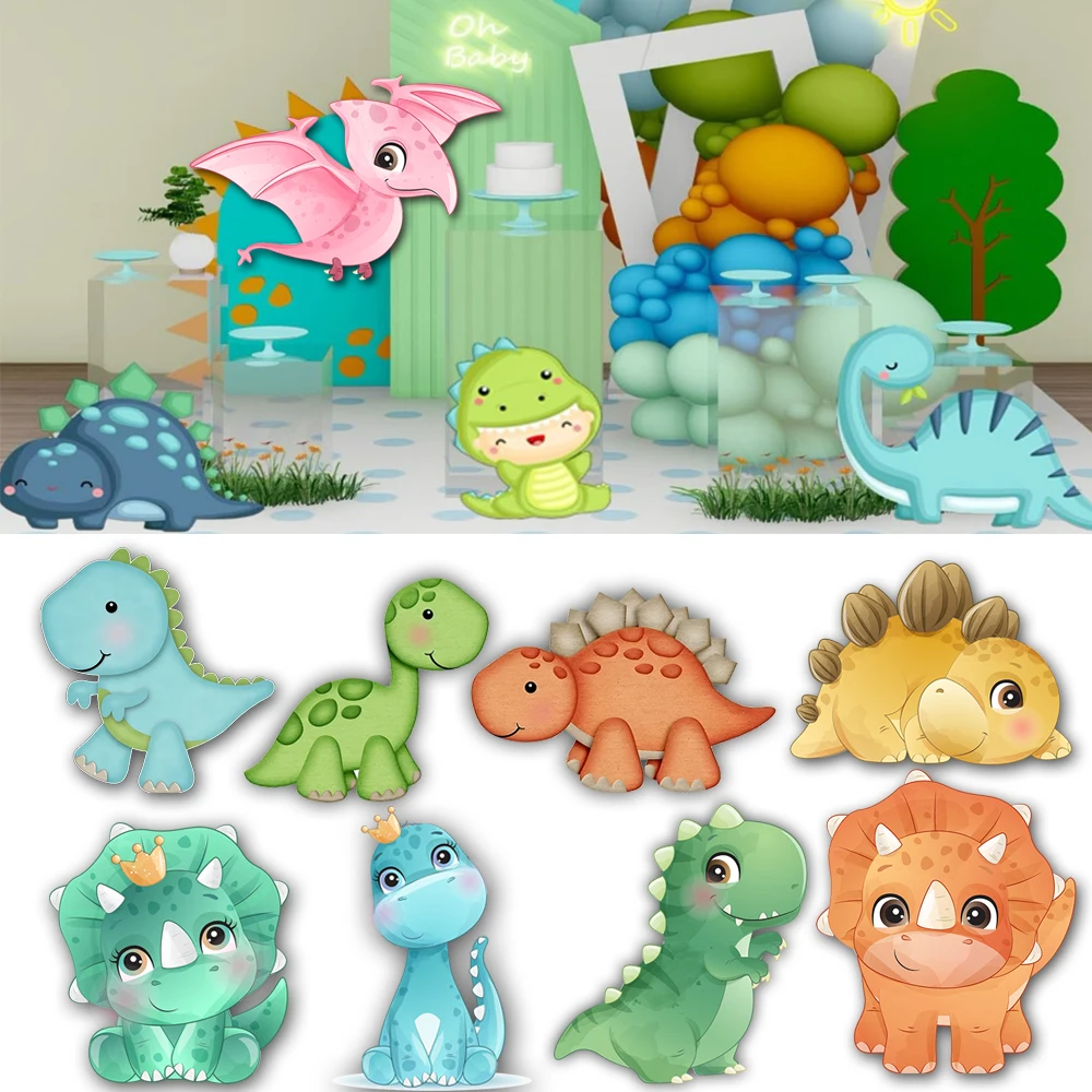 12/36inch Dinosaur Foam Baord Dinosaur Theme Birthday Party KT Baord Backdrop for Baby Shower Jungle Party Decor Cutouts photo backdrop party decoration covers photography auxiliary props