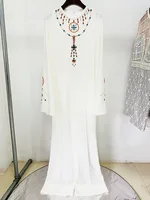 HIGH STREET Newest 2026 Designer Runway Fashion Women's Batwing Sleeves Colorful Crystal Diamonds Beaded Jumpsuit - Image 2