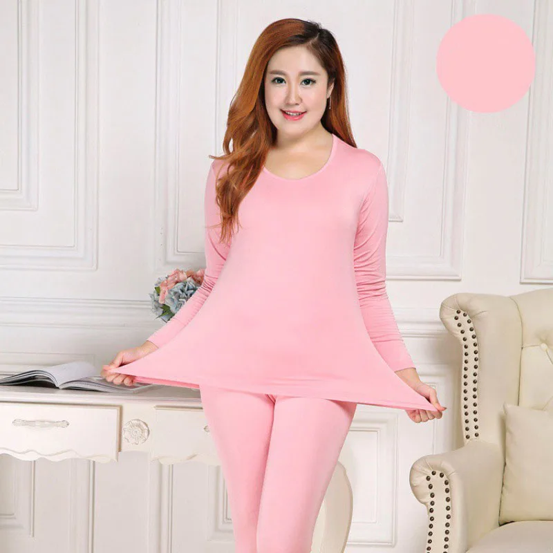 Plus Size Long Johns Thermal Underwear Women Clothes Oversize