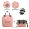 Lequeen Fashion Mummy Maternity Nappy Bag Large Capacity Nappy Bag Travel Backpack Nursing Bag for Baby Care Women's Fashion Bag 4