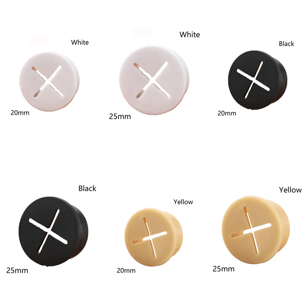 Description Picture 4 of itemFlexible Silicone Cable Cord Grommet Rubber Grommets Cable Wire Hole Cover For Office Home Computer Desk, Table, TV Console,PC