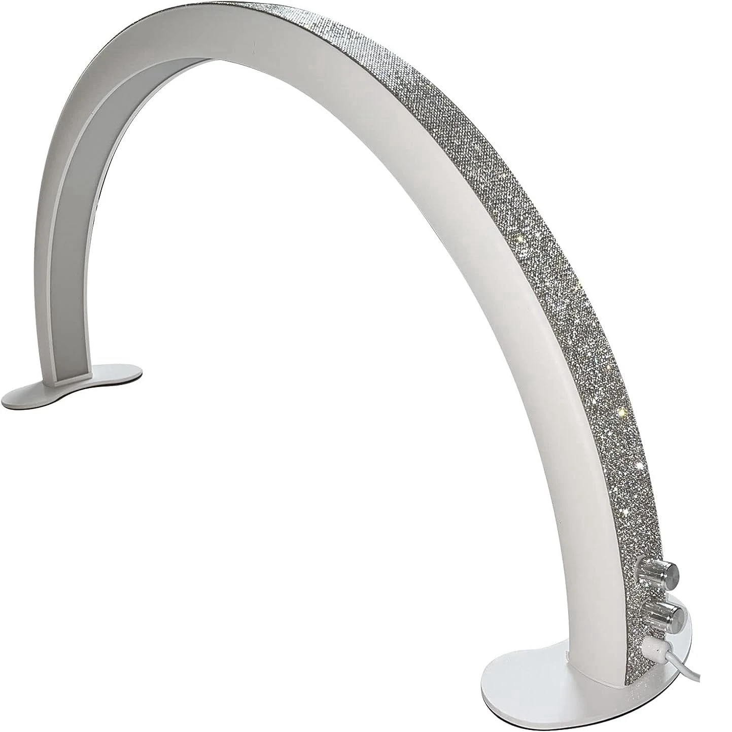 

30 Inch 30W Half-Moon Nails Light 3200K-5600K Adjustable Arch LED Desk Lamp for Lashes Manicure Arts Beauty Salon
