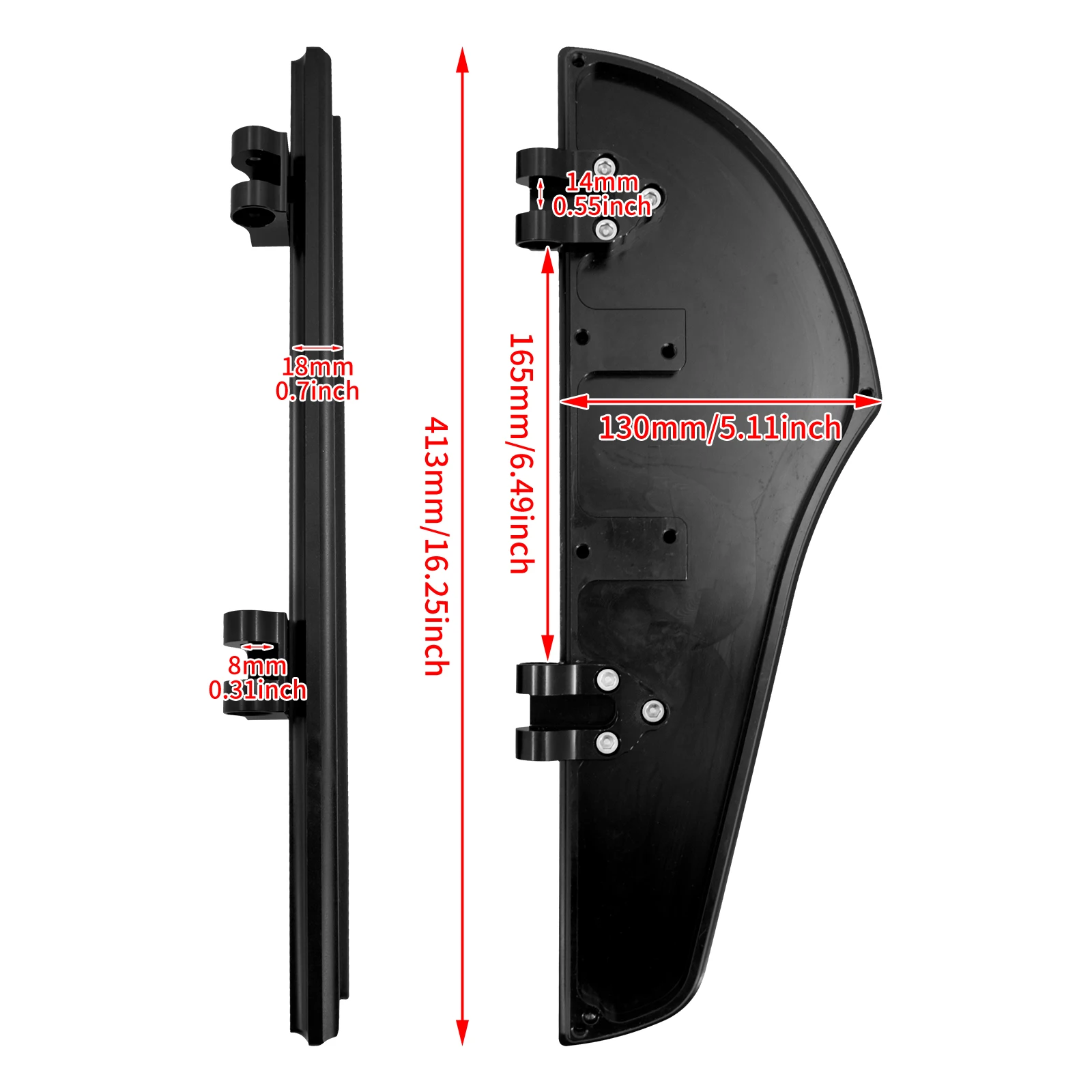 HDBUBALUS Repose-pieds De Moto Pour Harley Touring Electra Glide Road Glide Road King Dyna Sportster