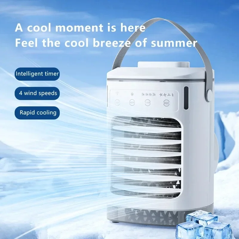 Spray mini portable expandable household air conditioner desktop 600ml water cooler air supply usb power cooling fan