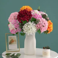 Artificial Flowers Fake Silk Hydrangea Bridal Clearance Wedding Decoration Home Room Table Accessories Garden Party Festival DIY 3