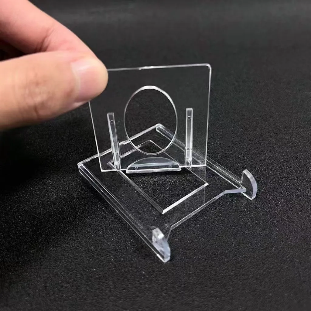 6/1pcs Adjustable Acrylic Display Stand Mini Picture Plate Photo Frames Decorative Holder Support Rack Clear Easels Home Decor 2