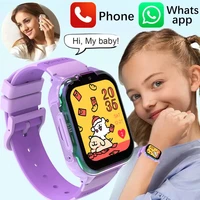 2025 4G SIM Kids Watch GPS History Location Display HD Video Call Camera SOS Waterproof LBS Tracker Children Smart Watch Gift