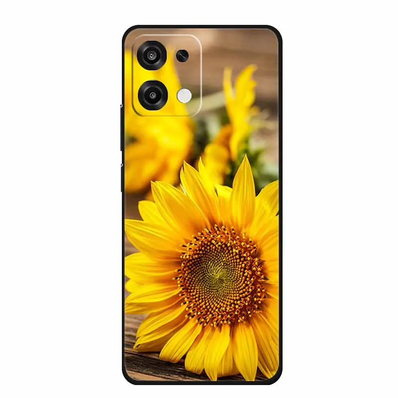 Slim Black Silicone Soft Phone Case with Colorful Design – Durable Back Cover