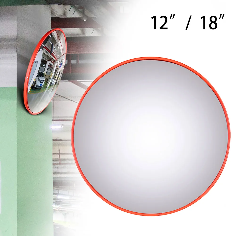 Snapklik.co : 12" Acrylic Convex Irror Convex Security Corner Irrors, Adjustable Fixing Bracket