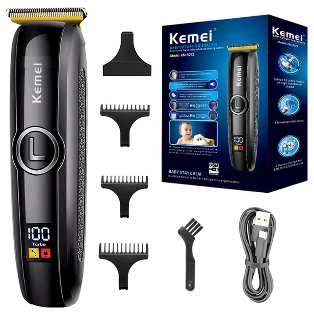 Kemei KM-5072 Professional Hair Trimmer Men Electric Face Beard