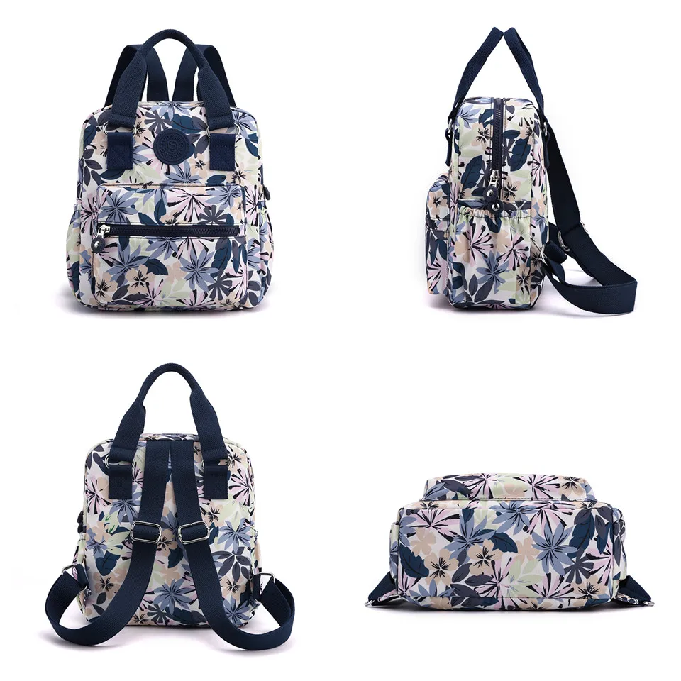 NEW Fashion Anti Theft Women Backpack Durable Fabric Nylon School Bag Pretty Style Girls School Backpack Female Travel Backpack 4
