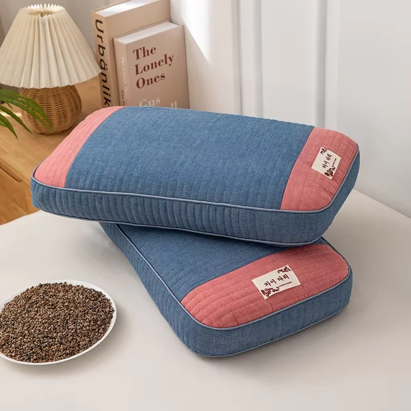 Sobakawa Traditional Buckwheat Standard Size Pillow Organic Cotton with Natural Technology for Cool Sleep Bed Sleep Pillow 3