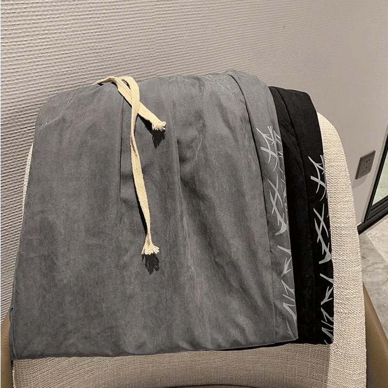 Spring Summer Fahsion Brand Hip Hop Man Drawstring Sport Ankle Straight Trousers BLoose Sweatpants Men Casual Pants Men's Pants