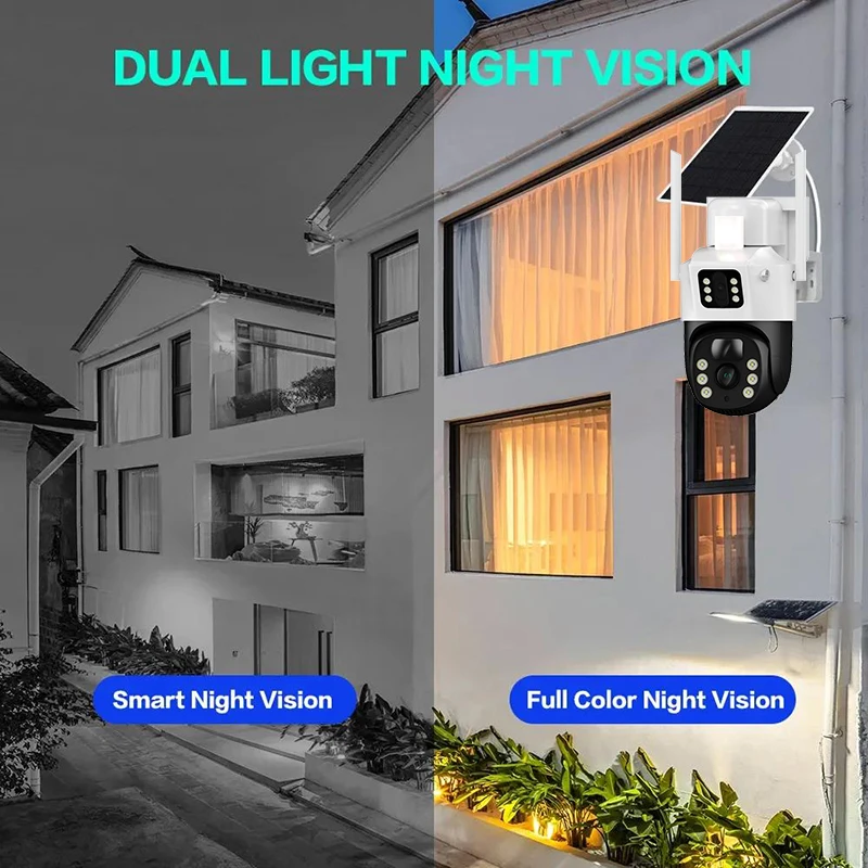 ߿  4G ¾籤 ī޶, PIR    ȣ,  ͸  , V380 , 6MP, 4K