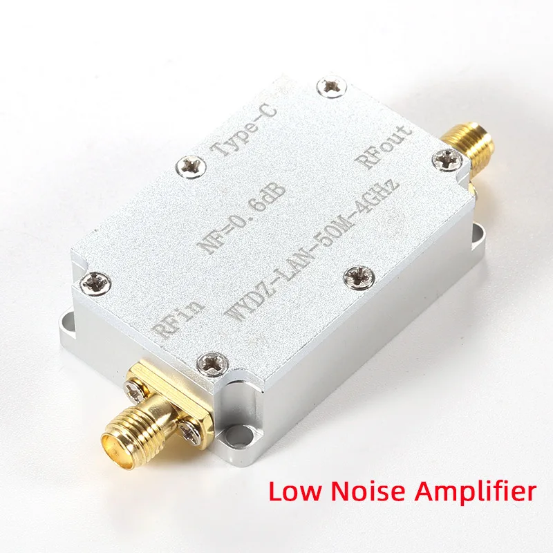 50MHz-4GHz RF 신호 증폭기, 저잡음 증폭기(LNA), 잡음 수준 0.6dB, GPS/Beidou용