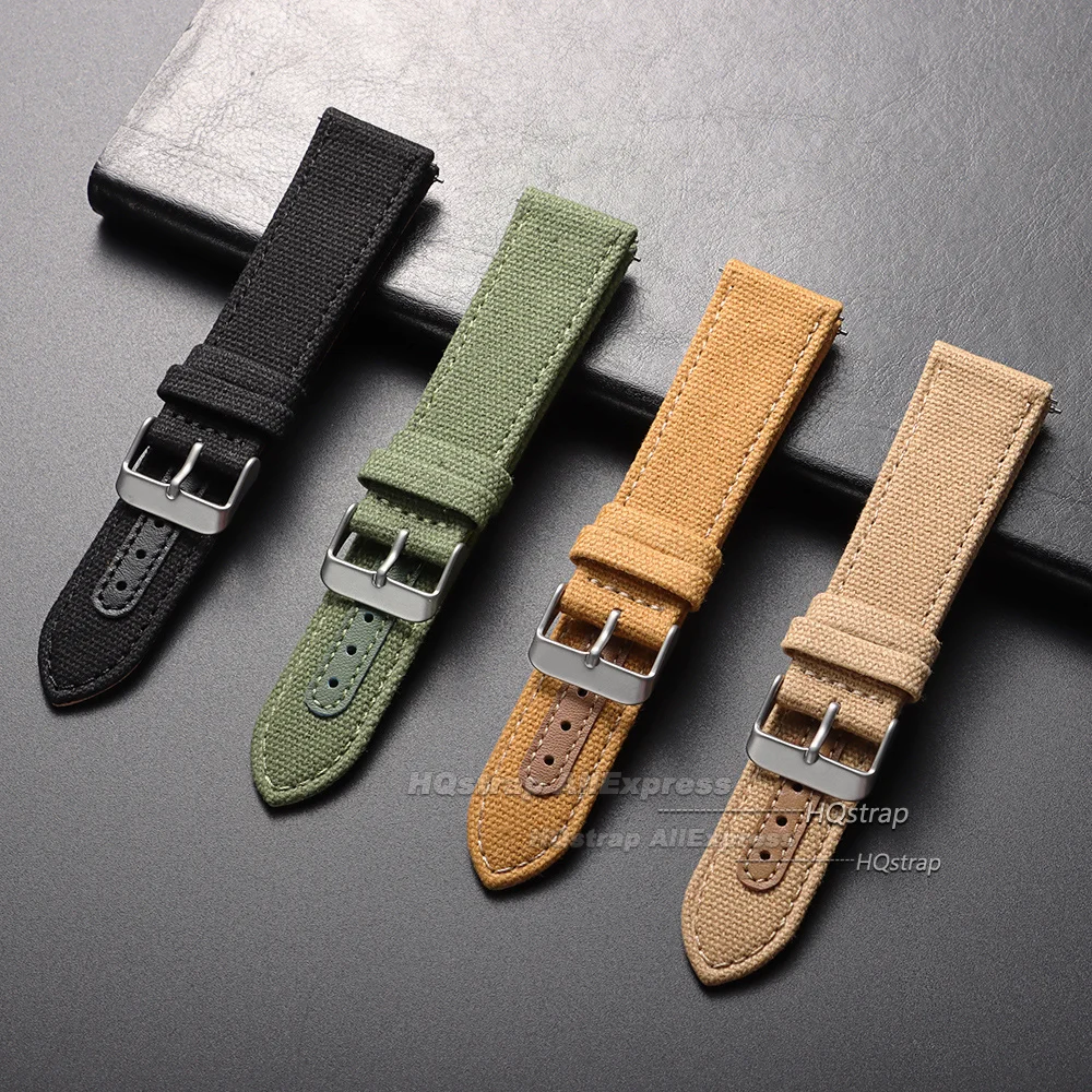 Versatile Nylon Watch Strap - Woven Canvas Sport Band with Quick Release