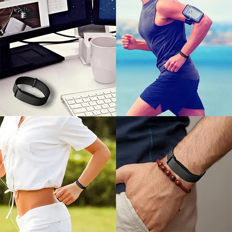 Waterproof Silicone Sports Band for Fitness - Adjustable, Replaceable, Multi-Purpose Everyday Wear