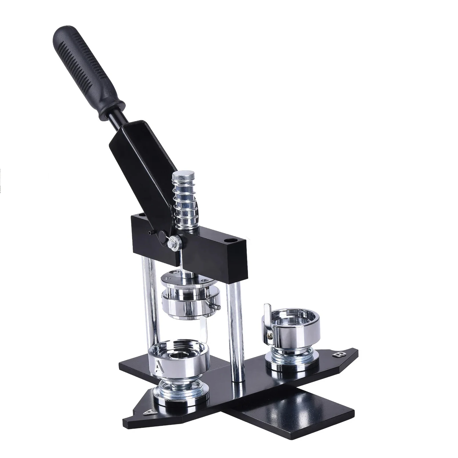 Hot 25mm-75mm Button Maker Set Professional Manual Pin Badge Making Machine Including Metal Mold Supply Cutter 100 PCS Buttons