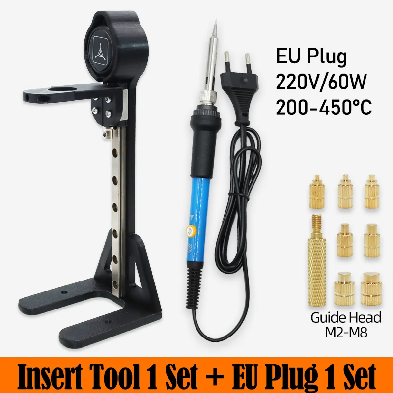 Soldador Para Inserciones Roscadas 3D - 90W, Control Digital De Temperatura, Kit Con Puntas Y Inserciones M3