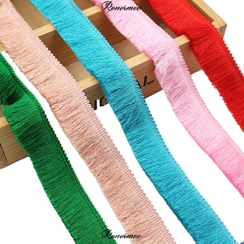 5m Thick Polyester Lace Fringe Mesh Trim Headgear Clothing Decoration Ribbon 2.8cm Polyester Lace Fringe